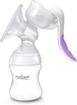 Borstkolf- Handmatige Borstkolf - Handkolf  - Breast pump -  Siliconen Borstkolf - met Babyfles