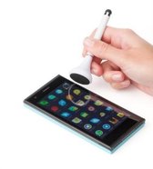 Merkloos Touchscreen pen - stylus - 3 in 1 touchscreen pen draaibaar-vaderdag  cadeau moederdag zwart- stylus pen met schermreiniger- telefoonreinigen -pen -ipad - iphone - samsung