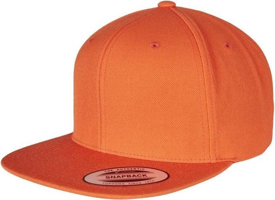 Flexfit - Classic Snapback orange one size Snapback Pet - Oranje