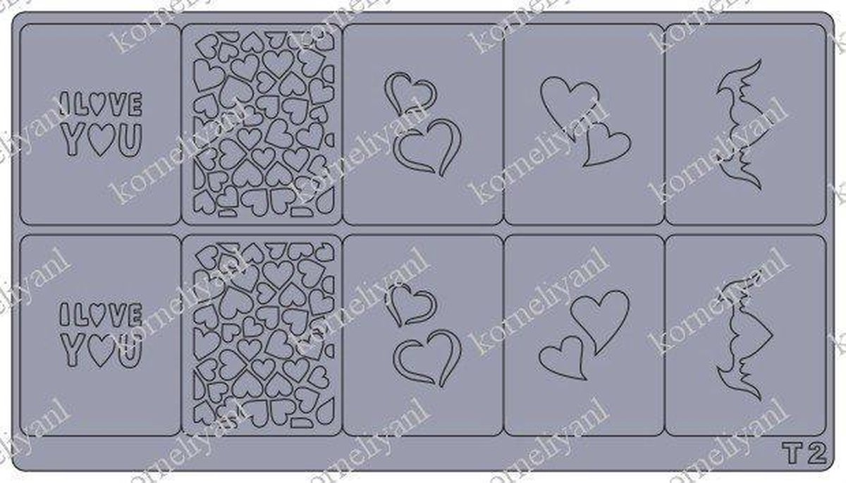 Goedkoopste Korneliya Airbrush - Aeropuffing Sjabloon T2