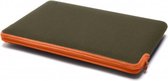 C6 Zip sleeve MacBook Air 11 inch Olive w/ Tangerine Groen