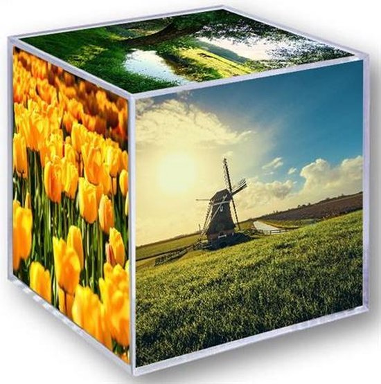 ZEP - Fotokubus Plexiglas / Acrylic voor 6 foto's, afmeting 8,5 x 8,5 x 8,5 cm - 8151