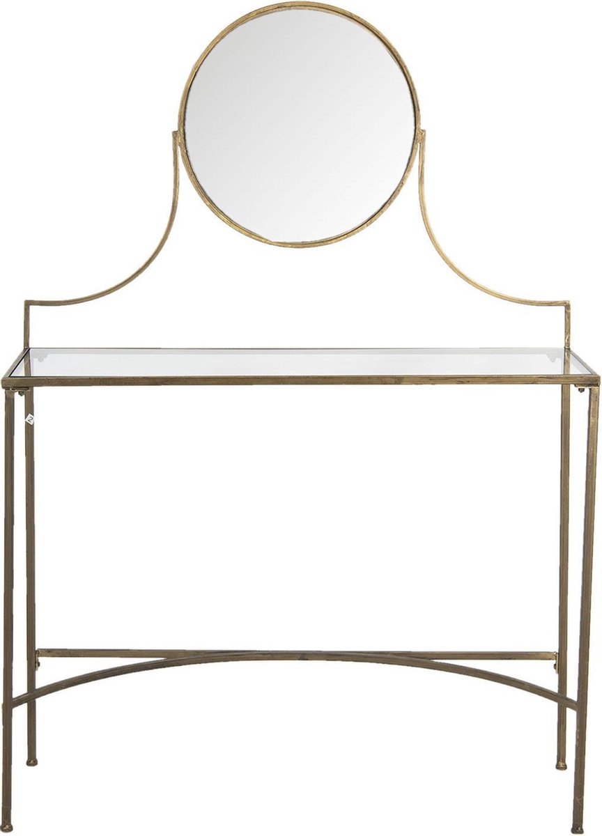 Kaptafel 98x32x139 cm Koperkleurig IJzer