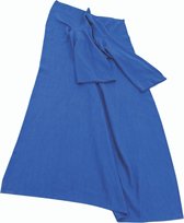 Fleece deken met mouwen - blauw