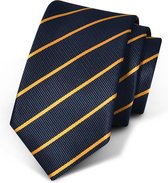 Premium Ties - Luxe Stropdas Heren - Polyester - Blauw - Incl. Luxe Gift Box!