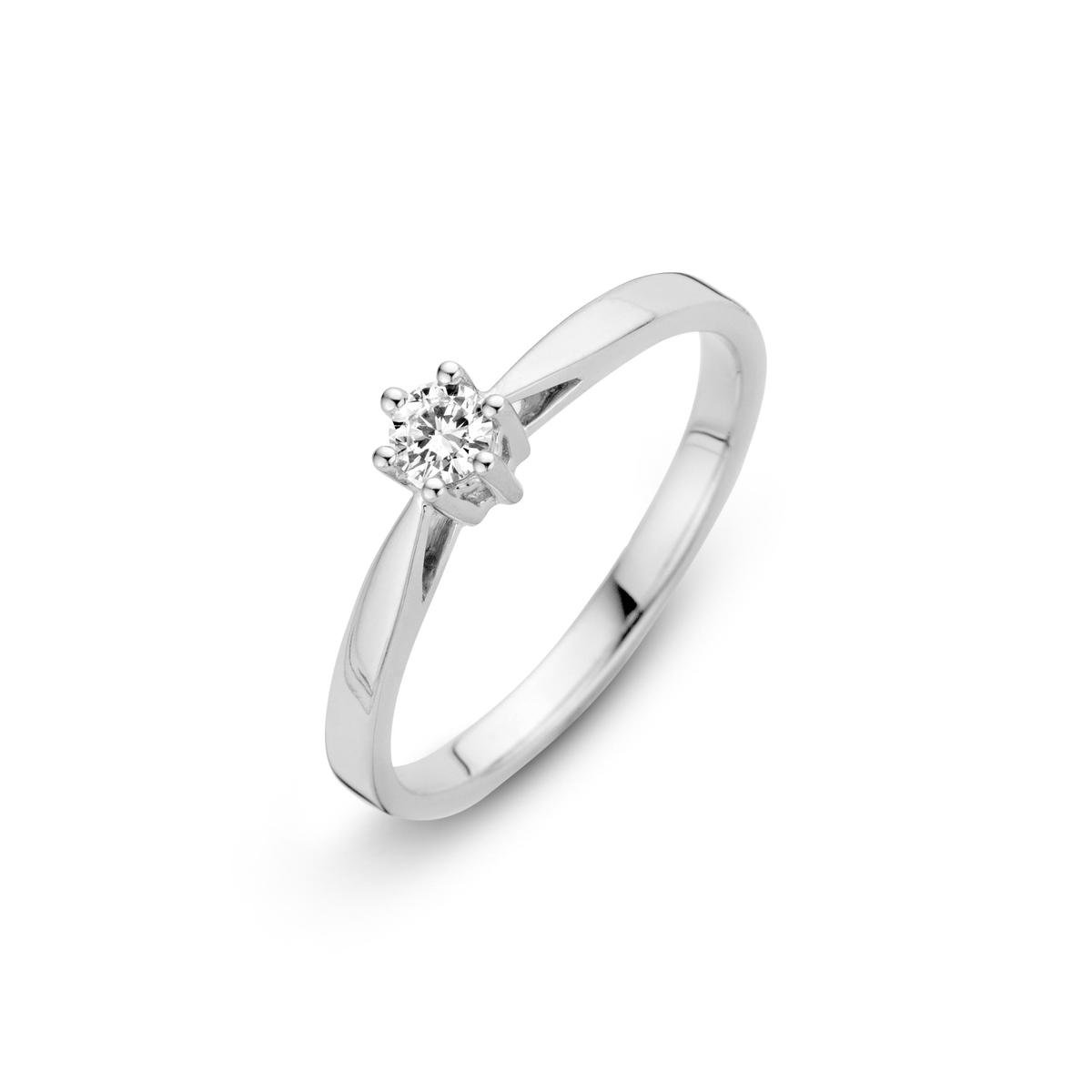 Witgouden ring met 0.30 crt diamant MM757206030