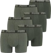 Puma Basic Boxershort 6-Pack Groen/Zwart