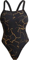 Cracked Gold Brace free one piece - Dames | Funkita