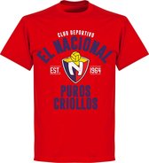 Club Deportivo El Nacional Established T-shirt - Rood - 4XL