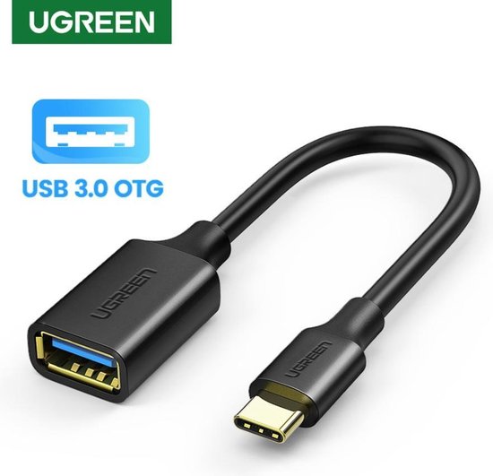 Ugreen - Koppelstuk - Extension Cable - Black - USB C Male naar USB A  Female -... | bol.com