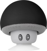 SmartTechnology Colored Mushroom Douche Speaker Zwart - Bluetooth Speaker - Waterdichte Speaker - Badkamer Speaker - Waterproof Speaker - Shower Speaker - Douche Radio -
