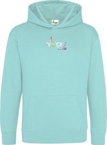 FitProWear Kids Hoodie Mint - Maat M / 7-8 jaar -  Trui kinderen - Jongens/Meisjes - Hoodie kinderen - Sweater kinderen - Kleding kinderen - Hoodie Kids - Trui kids - Sporttrui kin