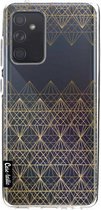 Casetastic Samsung Galaxy A52 (2021) 5G / Galaxy A52 (2021) 4G Hoesje - Softcover Hoesje met Design - Golden Diamonds Print