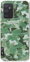 Casetastic Samsung Galaxy A52 (2021) 5G / Galaxy A52 (2021) 4G Hoesje - Softcover Hoesje met Design - Army Camouflage Print