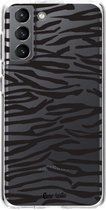 Casetastic Samsung Galaxy S21 4G/5G Hoesje - Softcover Hoesje met Design - Zebra Print