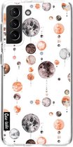 Casetastic Samsung Galaxy S21 Plus 4G/5G Hoesje - Softcover Hoesje met Design - Moon Phases Print