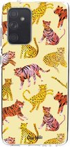 Casetastic Samsung Galaxy A52 (2021) 5G / Galaxy A52 (2021) 4G Hoesje - Softcover Hoesje met Design - Wild Cats Print