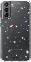Casetastic Samsung Galaxy S21 4G/5G Hoesje - Softcover Hoesje met Design - Cosmos Life Print