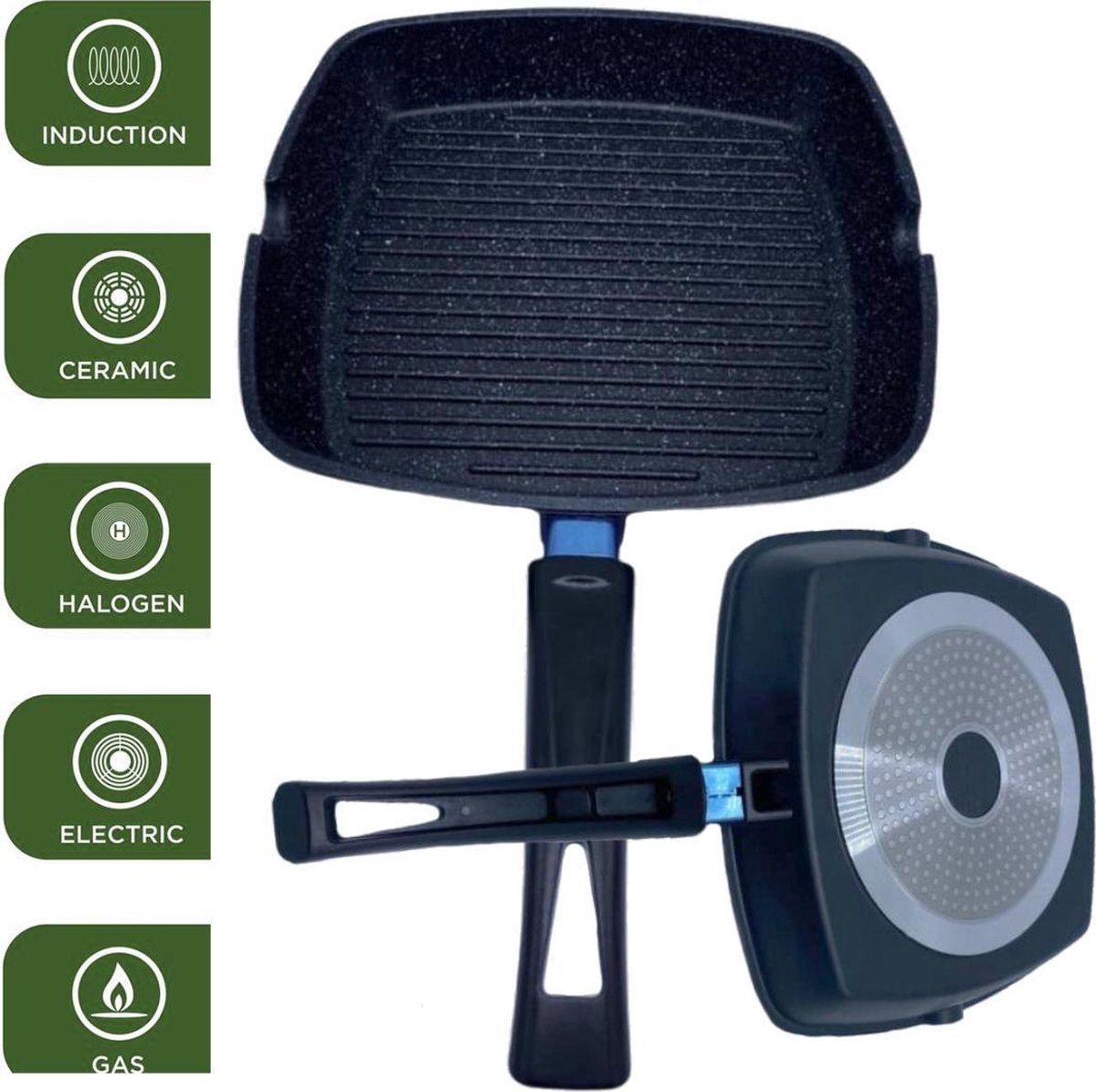Grillpan Grillpan 28cm PFAS-vrije Steakpan - afbeelding 5