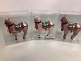 Kerstballen - Alpaca - 3 Stuks