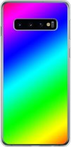 Samsung Galaxy S10 - Smart cover - Rainbow - Transparante zijkanten
