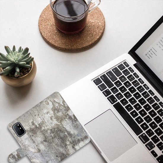 Case Cover pour OnePlus 8T Portefeuille Béton