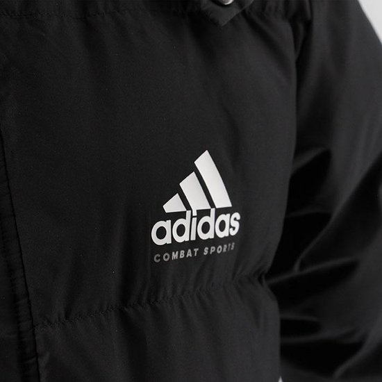 adidas Lange Parka-Jas Zwart/Wit Extra Extra Large | bol.com