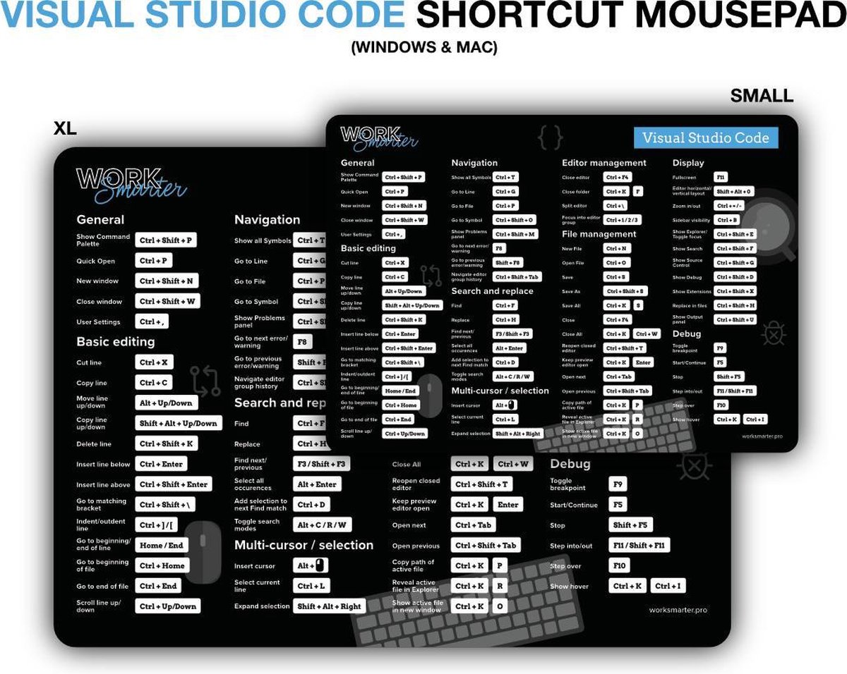 Microsoft Visual Studio Code Shortcut Mousepad Normal Windows