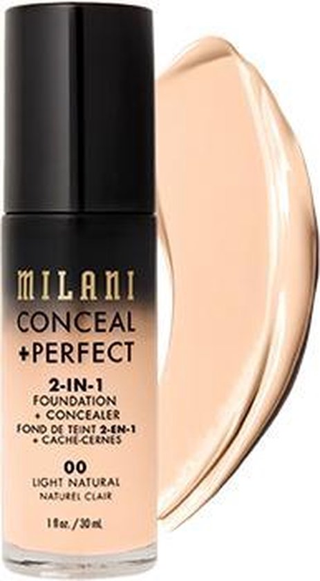Milani Conceal + Perfect 2-in-1 Foundation + Concealer 00 Light Natural