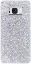 ADEL Premium Siliconen Back Cover Softcase Hoesje Geschikt voor Samsung Galaxy S8 Plus - Bling Bling Glitter Zilver