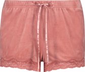 Hunkemöller Dames Short Velours - maat 2XS