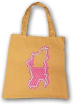 Anha'Lore Designs - Bessie - Exclusieve handgemaakte tote bag - Okergeel