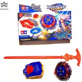 Beyblade - Beyblade burst - Tol - beyblade launcher - met doos inclusief launcher en starterspin - blauwe verpakking - kinder spel - speelgoed - cadeau