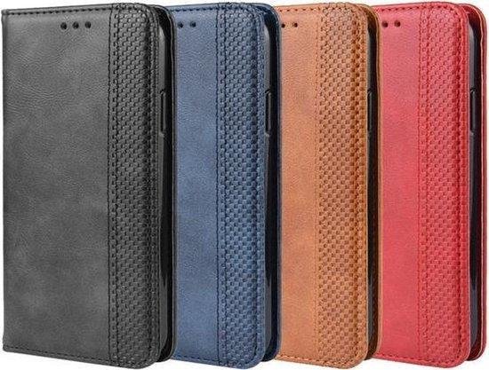 Hoesje Samsung Galaxy A70 - Book case cover - Flip hoesje met portemonnee - bruin - hoesje met ruimte voor pasjes - wallet flipcase telefoonhoesje