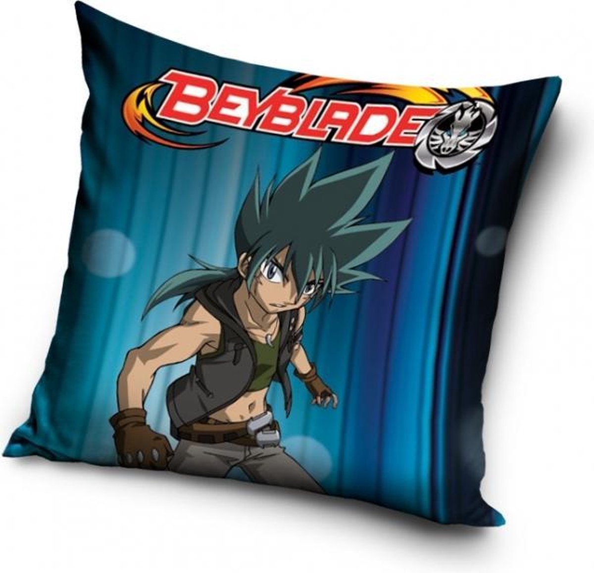 Carbotex Beyblade - Sierkussen Kussen 40 x 40 cm inclusief vulling bonte kleuren