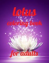 Lotus coloring book for adults