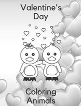 Valentine's Day Coloring Animals