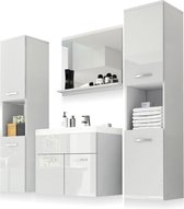 Maison’s Badkamerkast set XL– Badkamer – Wastafelmeubel – Badkamerspiegel – Badkamer kast