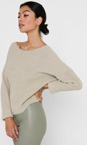 Only ONLBRYNN LS V-NECK PULL - Pumice Stone Beige