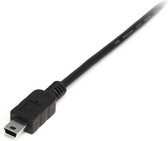 1m Mini USB 2.0 Kabel A naar Mini B M/M- zwart