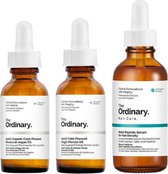 Tripple set - The Ordinary Healthy hair | Multi-Peptide Serum for Hair Density | 100% Cold Pressed Virgin Marula Oil | 100% Organic Cold Pressed Moroccan Argan Oil | Gezond haar |