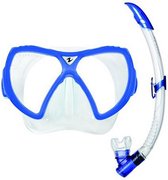 Aqua Lung Sport Visionflex LX + Airflex Purge LX - Snorkelset - Volwassenen - Blauw