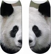 Twee-delige enkelsokken Panda - Pandaberen enkelsokken - Fotoprint - Unisex Maat 36-41