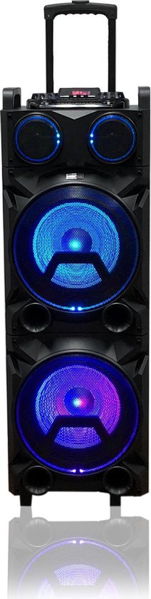 Super Galaxy PR 1511 - oplaadbare party bluetooth speaker - LED verlichting  - DJ Booth... | bol.com