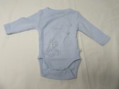 noukie's , 2pack , bodyset , jongen, bleek blauw , lange mouw , 0 maand  50