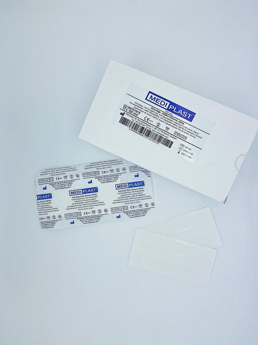 Goedkoopste Mediplast Hechtstrips 13mm x 100mm - 60 Stuks