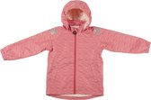 Ducksday - regenjas voor kinderen - waterdicht - unisex - rood - wit - gestreept - maat 98/104 - 4 jaar - ademend - reflectoren - promo