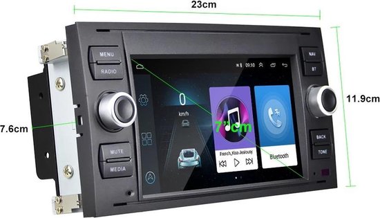 Ford Fiesta Focus C-Max S-Max Galaxy Fusion Connect Android 8.1 navigatie  Bluetooth... | bol.com