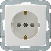 GAMMA enkelvoudig stopcontact | serie "K2" | inbouw | met randaarde | wit