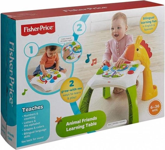 Fisher-Price Dierenvrienden Leertafel leer het ritme van Engels of Spaans van Fisher Price — afbeelding 3